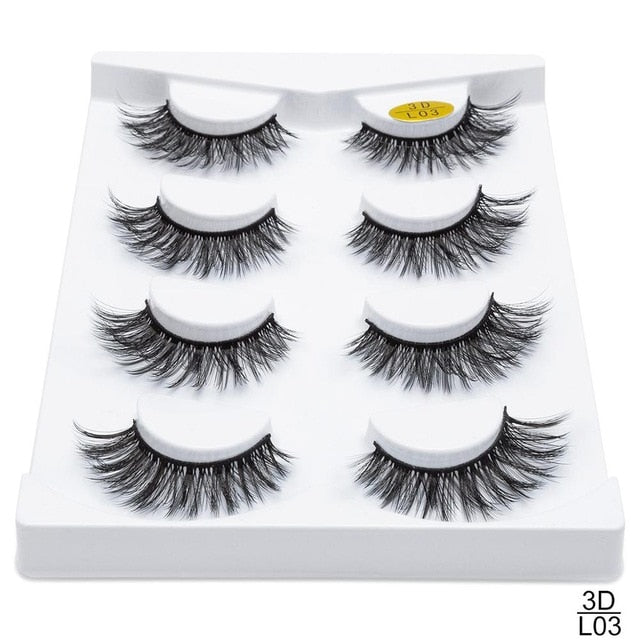 Professional Handmade Mink Eye Lash Extensions (pack of 4)