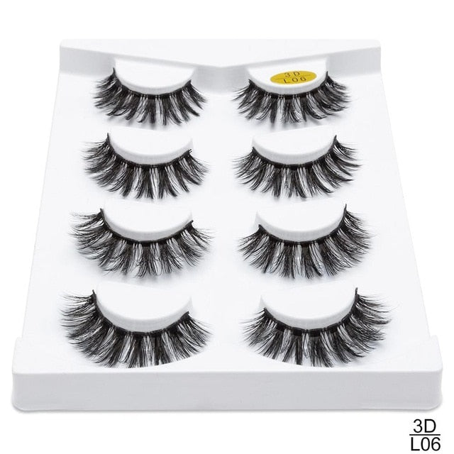 Professional Handmade Mink Eye Lash Extensions (pack of 4)