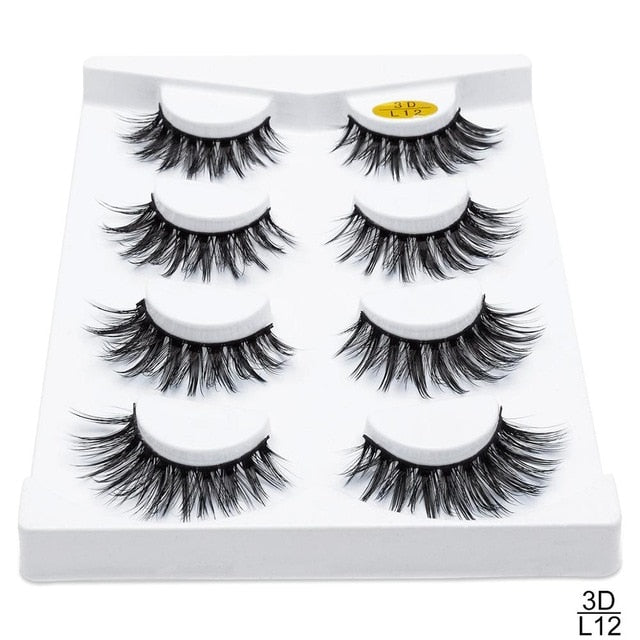 Professional Handmade Mink Eye Lash Extensions (pack of 4)