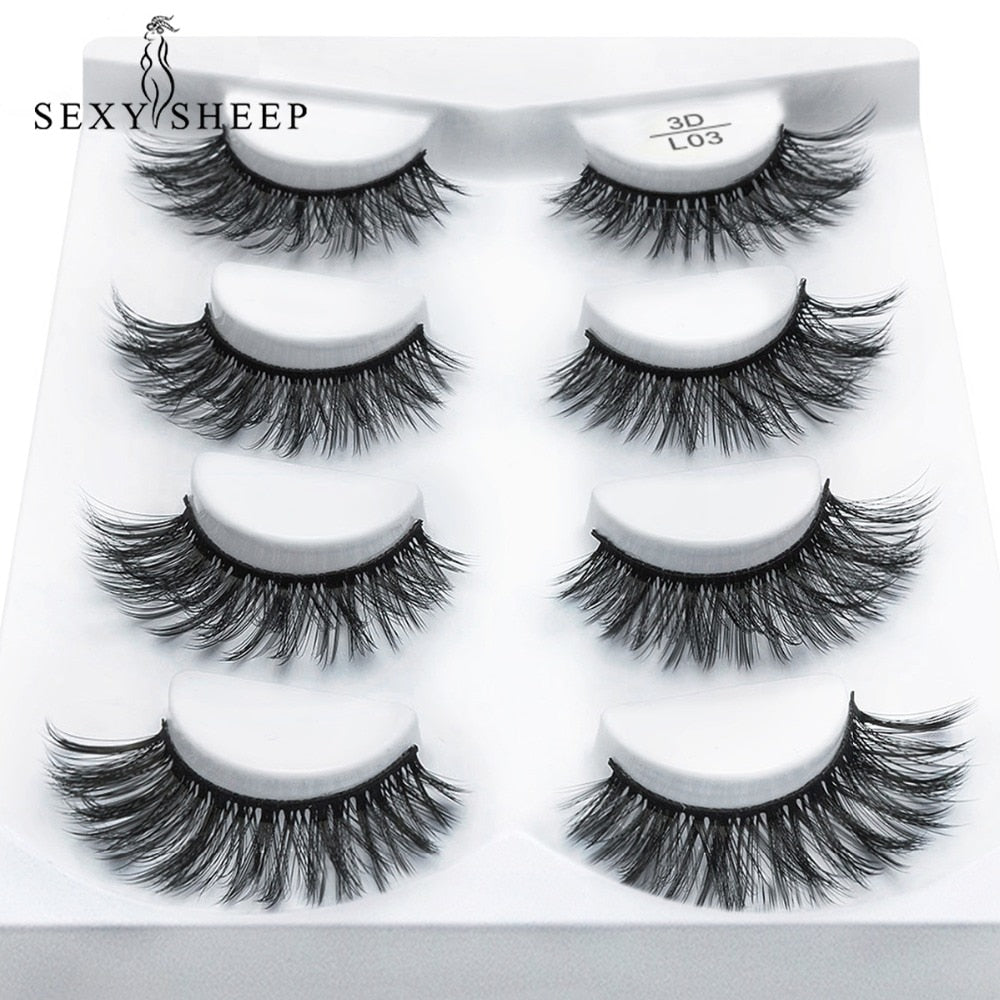 Professional Handmade Mink Eye Lash Extensions (pack of 4)