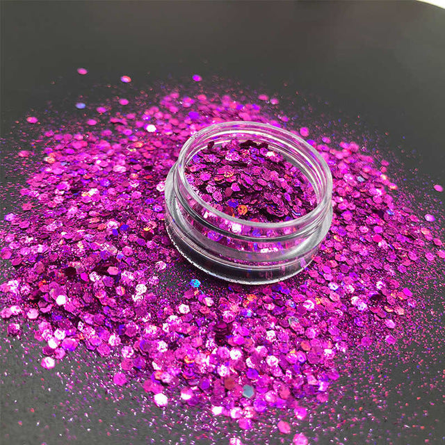 Mixed Fairy Face Body Craft Rose Sequins Manicure Rose Gold Glitter for Nail Decoration