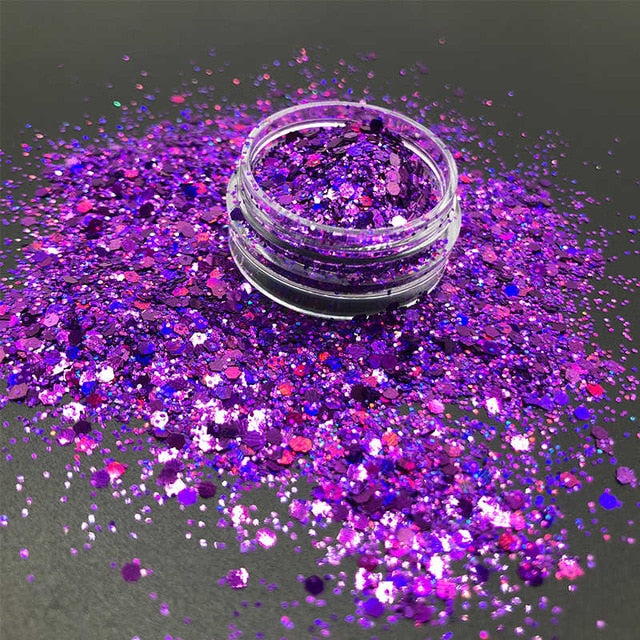 Mixed Fairy Face Body Craft Rose Sequins Manicure Rose Gold Glitter for Nail Decoration