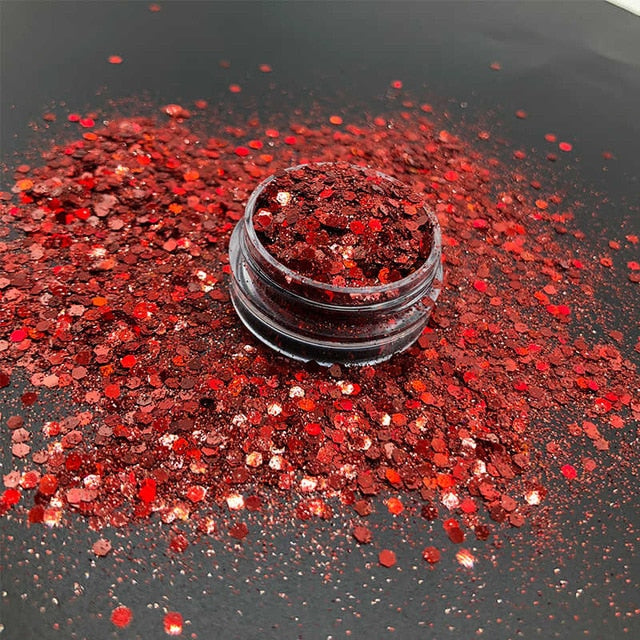 Mixed Fairy Face Body Craft Rose Sequins Manicure Rose Gold Glitter for Nail Decoration