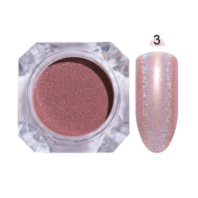 Shining Sugar Nail Powder Rose Gold Sandy Nail Glitter Dust Luxury Sparkles  Nail Art Pigment Laser For Gel Polish Decorations - Price history & Review, AliExpress Seller - Cozy Life