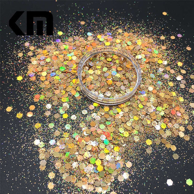 Mixed Fairy Face Body Craft Rose Sequins Manicure Rose Gold Glitter for Nail Decoration